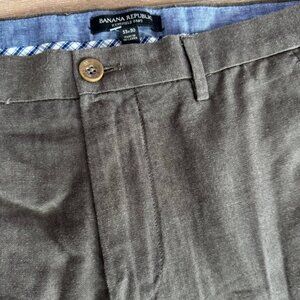 Banana Republic Kettlefield Casual Dress Brown Pants 33x30